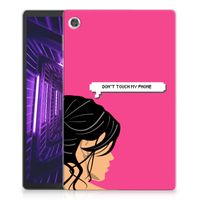 Lenovo Tab M10 Plus Print Case Woman Don't Touch My Phone - thumbnail