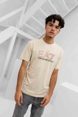 EA7 Emporio Armani 7M001308 T-Shirt Heren Beige - Maat M - Kleur: Beige | Soccerfanshop