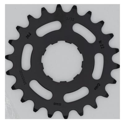 KMC tandwiel 22t zwart (chromoly)