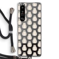 Uilen: Sony Xperia 1 III Transparant Hoesje met koord