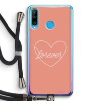 Forever heart: Huawei P30 Lite Transparant Hoesje met koord