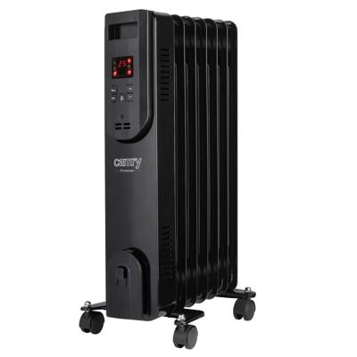 Elektrische oliekachel met afstandsbediening CAMRY CR 7812, 7 lamellen, 1500 W zwart
