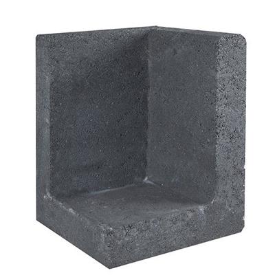 L-element hoek zwart 30x30x40 cm - Gardenlux