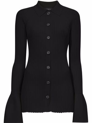 Proenza Schouler cardigan en maille nervurée - Noir