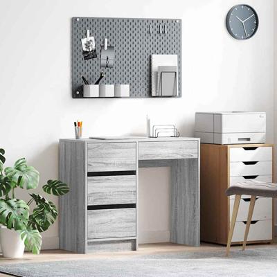 Bureau met lade Grijs Sonoma 90 x 37,5 x 75 cm Bewerkt hout