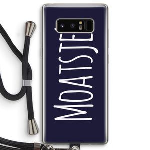 Moatsje!: Samsung Galaxy Note 8 Transparant Hoesje met koord