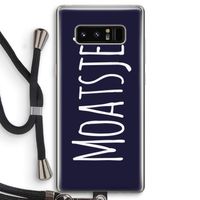 Moatsje!: Samsung Galaxy Note 8 Transparant Hoesje met koord
