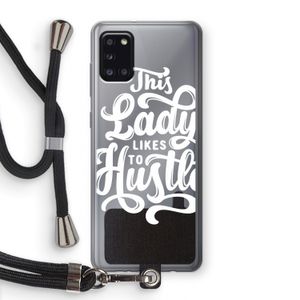 Hustle Lady: Samsung Galaxy A31 Transparant Hoesje met koord