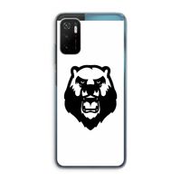 Angry Bear (white): Xiaomi Poco M3 Pro 5G Transparant Hoesje