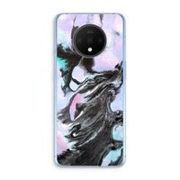 Pastel zwart: OnePlus 7T Transparant Hoesje