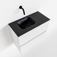 Toiletmeubel Mondiaz Ada | 60 cm | Meubelkleur Talc | Lex wastafel Urban Links | Zonder kraangat