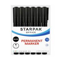 Permanent Stift Rond Zwart, 12st. Permanent Stift Rond Zwart, 12st.