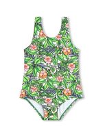 Kenzo Kids maillot de bain à motif floral - Vert - thumbnail