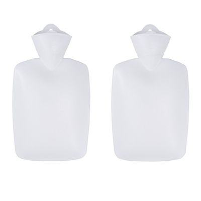 2x stuks kruik wit 1.8 liter van een thermoplastisch materiaal
