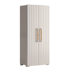 Keter Opbergkast Groove multifunctioneel beige en zandkleurig