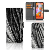 Book Style Case Samsung Galaxy M11 | A11 Boomschors Grijs | Portemonnee hoesje