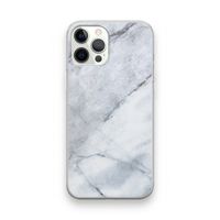 Witte marmer: iPhone 12 Pro Transparant Hoesje