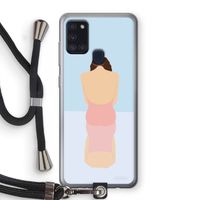 Mirror: Samsung Galaxy A21s Transparant Hoesje met koord
