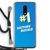 Victory Royale: OnePlus 7 Transparant Hoesje met koord