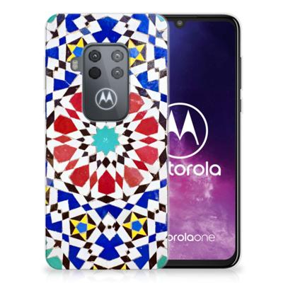 Motorola One Zoom | TPU | Siliconen hoesje | Mozaïek