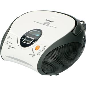 Lenco Lenco SCD-24 white - Tragbares FM-Radio mit CD-Player - Kopfhöreranschluß - Weiß Radio/CD-speler