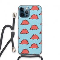 Dinosawrr: iPhone 13 Pro Max Transparant Hoesje met koord