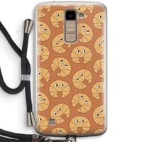 Croissant: LG K10 (2016) Transparant Hoesje met koord