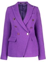 Tagliatore blazer croisé en laine vierge mélangé - Violet