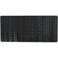 MSV Douche|bad anti-slip mat badkamer - rubber - zwart - 76 x 36cm