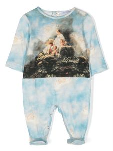 Roberto Cavalli Junior pyjama à imprimé graphique - Bleu