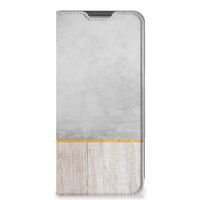 OPPO A96 | A76 Book Wallet Case Wood Concrete