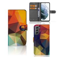 Samsung Galaxy S21 FE | Book Case | Polygon Color Samsung Galaxy S21 FE | Book Case | Polygon Color