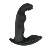 Dynamic Duke Geribbelde Prostaat Vibrator - Zwart - thumbnail