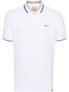 Boggi Milano polo à logo brodé - Blanc