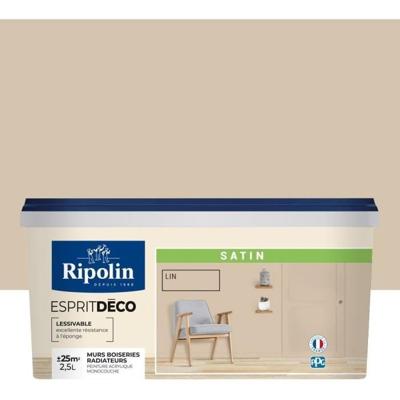 RIPOLIN All Pieces Wall Paint - Linnen satijn, 2,5L