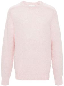 Harmony Paris pull en laine Shaggy à effet brossé - Rose