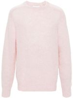 Harmony Paris pull en laine Shaggy à effet brossé - Rose