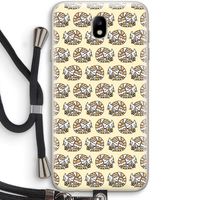 Slapende poes: Samsung Galaxy J7 (2017) Transparant Hoesje met koord Slapende poes: Samsung Galaxy J7 (2017) Transparant Hoesje met koord
