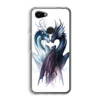 Yin Yang Dragons: Google Pixel 3a Transparant Hoesje