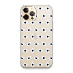 Eyes pattern: iPhone 13 Pro Max Transparant Hoesje