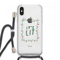 It's Lit: iPhone XS Max Transparant Hoesje met koord