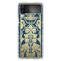 Samsung Galaxy Z Flip 4 | TPU Case | Beige Flowers Samsung Galaxy Z Flip 4 | TPU Case | Beige Flowers