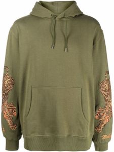 Maharishi hoodie à imprimé tigre - Vert