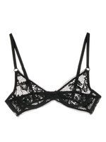 Fleur Du Mal soutien-gorge Rosalia à détails en dentelle - Noir