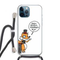 Geen Gezeik: iPhone 12 Pro Transparant Hoesje met koord