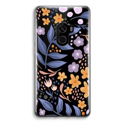 Flowers with blue leaves: Xiaomi Mi Mix 2 Transparant Hoesje