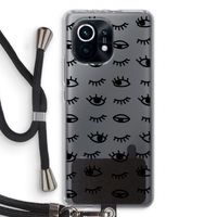 Eye pattern #2: Xiaomi Mi 11 Transparant Hoesje met koord