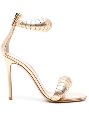 Gianvito Rossi sandales Bijoux 105 mm à design métallisé - Or