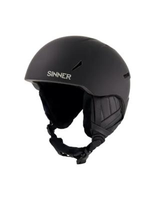 Sinner Crest Ski / Snowboard Helm (zwart) Mat Zwart S (50-54 Cm)