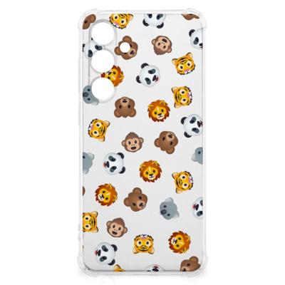 Doorzichtige Silicone Hoesje voor Samsung Galaxy S24 FE Dieren Emojis